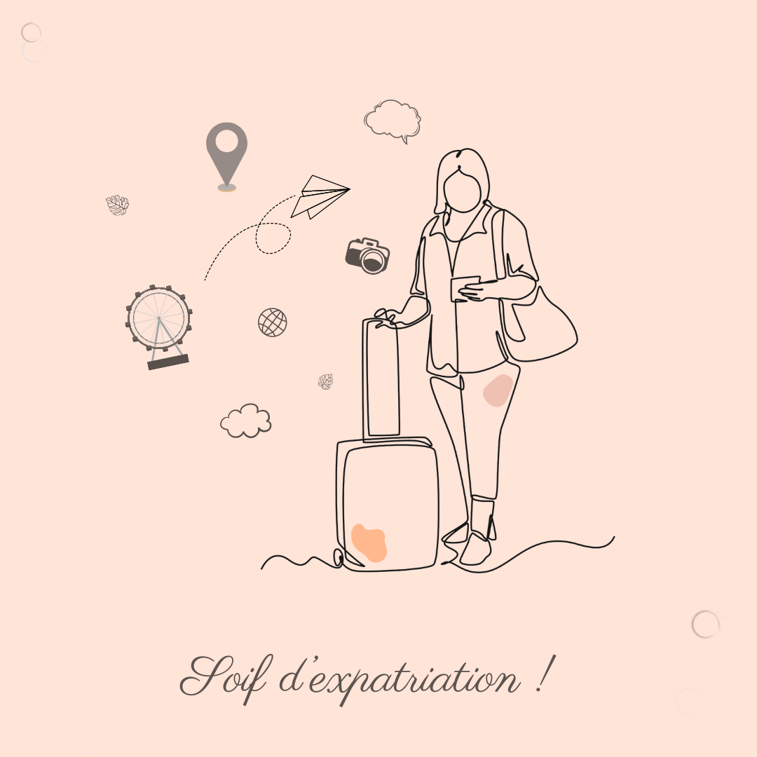 Une femme qui a soif d'expatriation